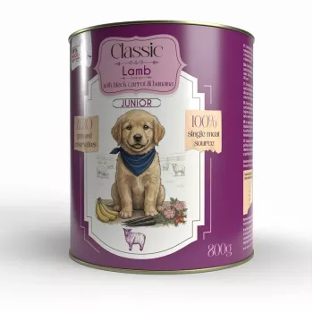 Syta Micha Wet Puppy Food Lamb with Carrots – 800g Can