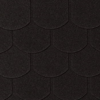 Roof Tile Fish Scale, Graphite, 1 Piece