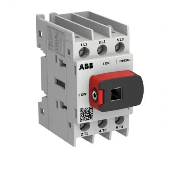 ABB OT Plus OT63G1-3BS63 A Load Break Switch, Frame G1, 3-Pole, with Handle