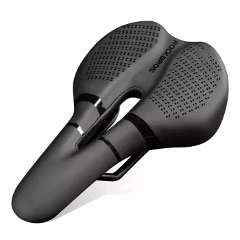ROCKBROS 8182 Urban Comfort Anatomic Bicycle Saddle, Black