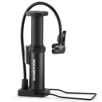 Rockbros 4522L Ultralight Bicycle Foot Pump, Black