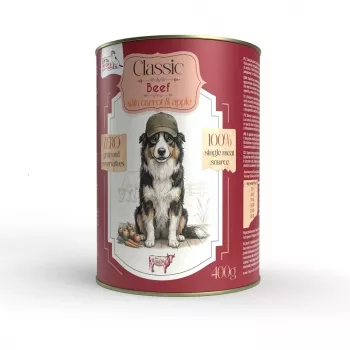 Syta Micha Grain-Free Wet Dog Food with Beef and Carrot - 400 g Can