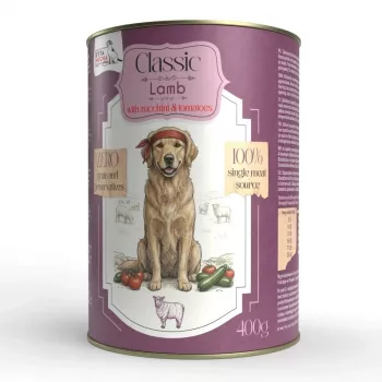 SYTA MICHA Classic Mono Lamb with Zucchini Wet Dog Food 400g
