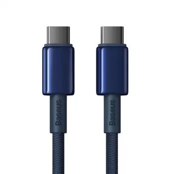 Baseus Tungsten Gold USB-C til USB-C kabel 100W PD 1m blå