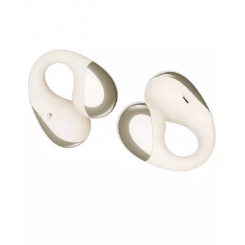 Soundpeats PearlClip Pro open-ear clip-on trådløse hovedtelefoner med 64 timers batteri, Bluetooth 5.3, ENC-mikrofoner, IPX4 – beige