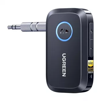 UGREEN Bluetooth 5.3 lydsender/modtager-adapter med LDAC, aptX HD, aptX Low Latency, 3,5 mm AUX/RCA/optisk, USB-C, multipoint, til TV PC hjemmebiograf stereo bil-lyd (sort)