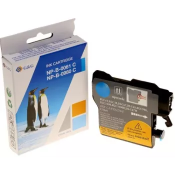 G&G Ninestar high yield sort blækpatron kompatibel med Brother LC-980/LC-1100 (XXL, 20 ml, 600 sider)