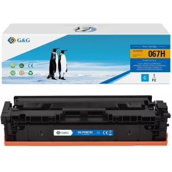 G&G XL-toner kompatibel med Canon 067H cyan