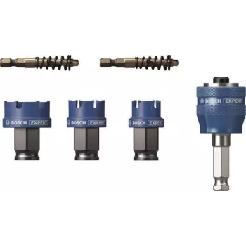 Bosch 2608901963 Progressor til træ og metal 7-delt hulsavssæt med Power Change Plus adapter og HSS-G centerbor