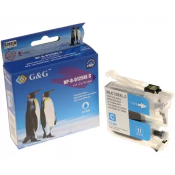 G&G NP-B-0125XLC Cyan Kompatibel blækpatron til Brother LC-125XLC