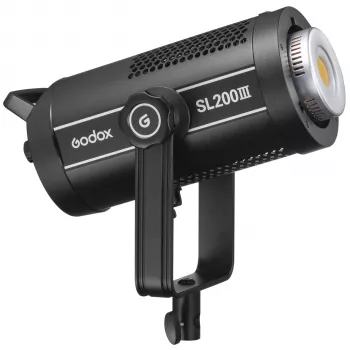 Godox SL200III 200W dagslys-LED-videolys med Bowens-mount, 5600K, CRI 96+, TLCI 97+, app-styring, støjsvag blæser, 11 FX-effekter