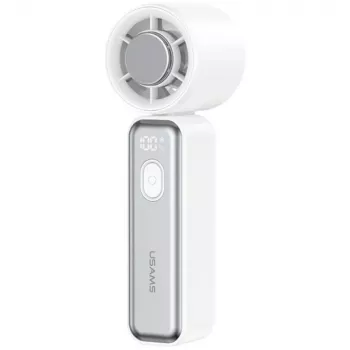 USAMS Ice-Cooling Digital High-Speed Bærbar ventilator 2000mAh hvid