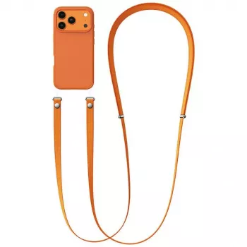 USAMS ZB360 Adjustable Phone Lanyard 1.08-2.08m Orange