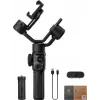 Zhiyun C030124ABR1 smartphone-gimbal-stabilisator 3-akset med indbygget fyldlys, Bluetooth 5.0, 2600mAh batteri, op til 25 timers drift, understøtter 50-90mm smartphones, sort