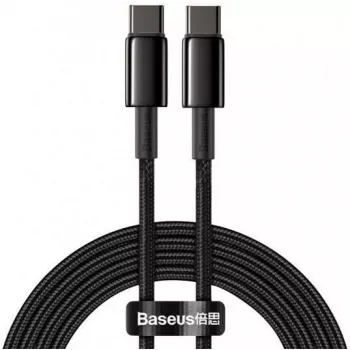 Baseus Tungsten Gold USB-C til USB-C kabel 100W PD 2m sort