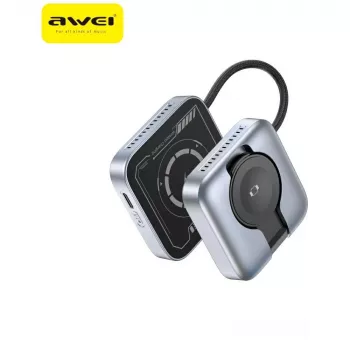 AWEI W35 3-i-1 trådløs ladestation 15W grå