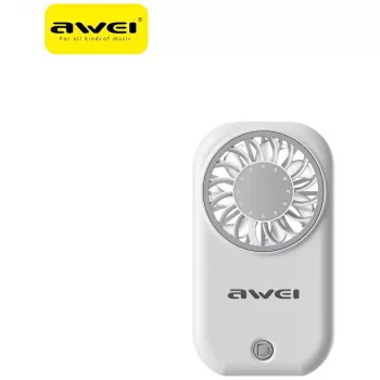 AWEI F57 Håndventilator, hvid