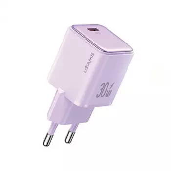 USAMS X-ron Series 30W USB-C PD vægoplader - lilla (US-CC186)