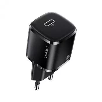 USAMS T36 Mini 20W USB-C PD Wall Charger Black