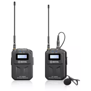BOYA BY-WM6S UHF trådløst lavalier-mikrofonsystem til kameraer og smartphones