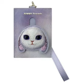 Nimmy Big Eyed Pet 2.0 Rabbit kortmappe-pung, lilla