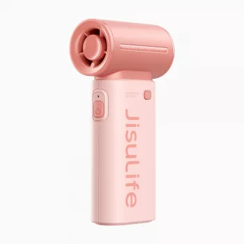JISULIFE Life9 håndventilator 3600mAh USB-C bærbar sammenklappelig bordventilator - pink