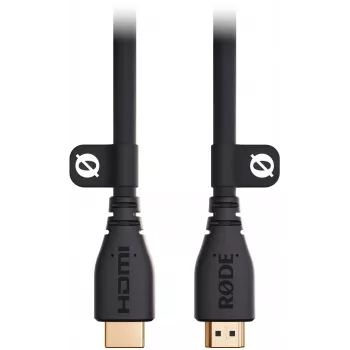 RODE HDMICABLE3M 3m High-Speed HDMI Cable with Ethernet, 4K 60Hz, HDR, 18Gbps, Gold-Plated