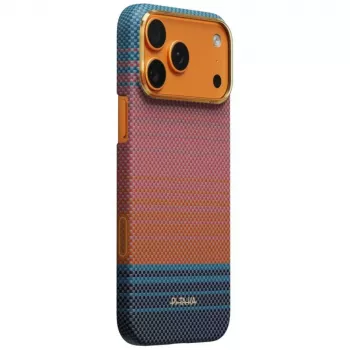 PITAKA Edge Case California Dream 04 Sunset for iPhone 17 Pro Max – Ultra-Thin Aramid Fiber MagSafe Back Cover
