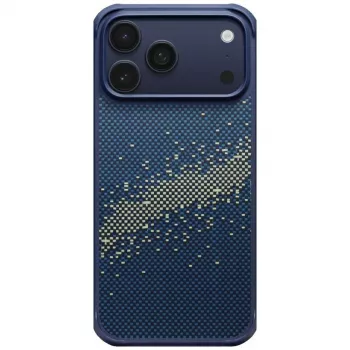 PITAKA StarPeak Aramid ProGuard MagSafe Case for iPhone 17 Pro - Milky Way Galaxy