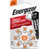 Energizer Zink-Luft Høreapparatbatterier Størrelse 13 (AZ13DP8 TL8)