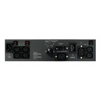 ABB PowerValue 11 RT Bypass PDU 16A - 1U Rackmount Power Distribution Unit with Manual Bypass, 1x C19 & 4x C13 Outlets, IEC C20 Input