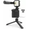DigiPower DPS-VLG4 vlogging-grebsæt med LED-lys og mikrofon