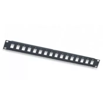 Intellinet 24-port keystone-patchpanel, 19 inch 1U, ubestykket, sort (513593)