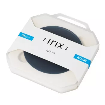 Irix Edge ND16 neutraldensitetsfilter 86 mm - 4-trins lysreduktion, flerlagbelagt optisk glas, slank aluminiumsramme