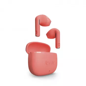 SBS TEEARTWSGOPODSR True Wireless Stereo-øretelefoner med ladeetui, Bluetooth 5.0, Touch Control, rød
