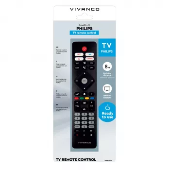 Vivanco VVREMOTEPHIL universel fjernbetjening til Philips-tv