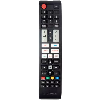 Vivanco VVREMOTESAM universel fjernbetjening til Samsung-tv, sort