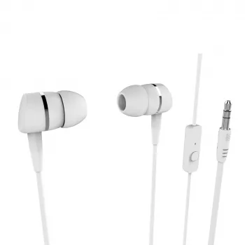 Vivanco Smartsound in-ear-hovedtelefoner med mikrofon, hvid (VVEARSMARTW)