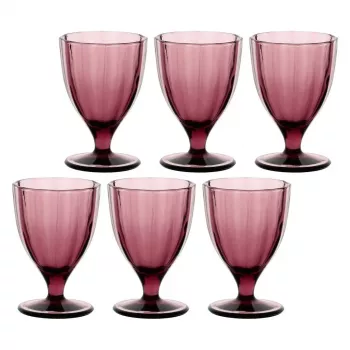 ROSE&TULIPANI sæt med 6 Amami glas - lilla, 300 ml
