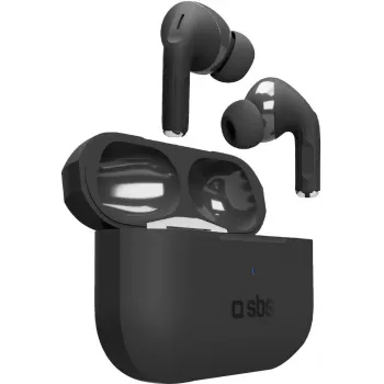 SBS Air Kab Max TWS-høretelefoner med trådløs ladeetui, sort (TEEARTWSPMAXBTK)