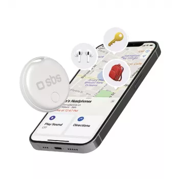 SBS Track My Circle Apple Find My-kompatibel tracker - hvid