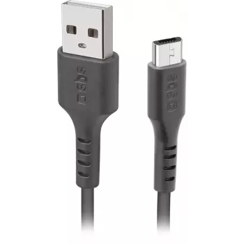 SBS USB-til-microUSB-kabel 1 m, sort (LTHL200)