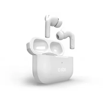 SBS Air Kab Max TWS-høretelefoner med trådløst ladeetui, hvid (TEEARTWSPMAXBTW)