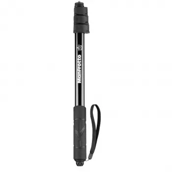 Manfrotto MPOLEVR aluminiumsforlængerstang til 360°- og actionkameraer, 4 sektioner, 66-200 cm, sort