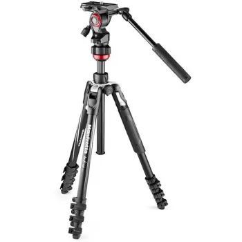 Manfrotto BEFREE Live Lever kulfiber video stativ kit med fluidhoved