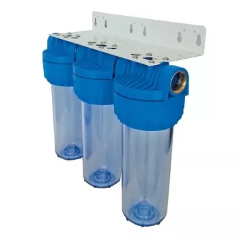Senior Plus 3P BX vandfilterhus 3/4 inch BSP gennemsigtigt hus til 9 3/4 inch filterpatroner