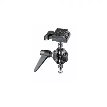 Manfrotto 155RC tohovedet stativhoved med hurtigkobling, 6 kg bæreevne, 360° panorama, aluminium, sort