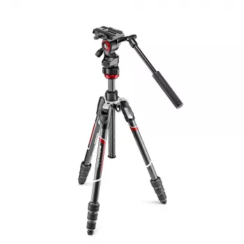 Manfrotto MVKBFRTC-LIVE kulfiber videostativsæt med Befree Live fluidhoved