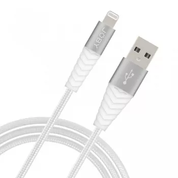 JOBY opladnings- og synkroniseringskabel Lightning, 1,2 m, hvid (JB01812-BWW)