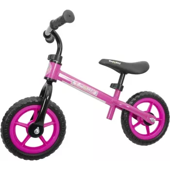 Balance-cykel 10 pink - ultralet børnecykel med punkteringsfrie EVA-dæk, justerbar sadel og styr, 18 måneder-5 år, maks. 25 kg
